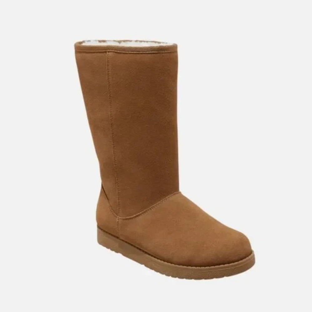Universal Thread Sarah Suede Shearling Boots Tan Size 6 New With Tags